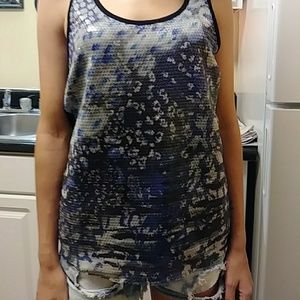 Sequined tank top